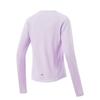 Li Ning Running Series Brand Logo Casual Comfortable Round Neck Long Sleeve T-Shirt Women T-Shirt Cool-Purple ATLV034-3