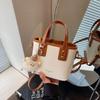 Hand Carry Simple Versatile Bucket Bag Women's New Trendy Fashion Shoulder Bag Casual Messenger Bag