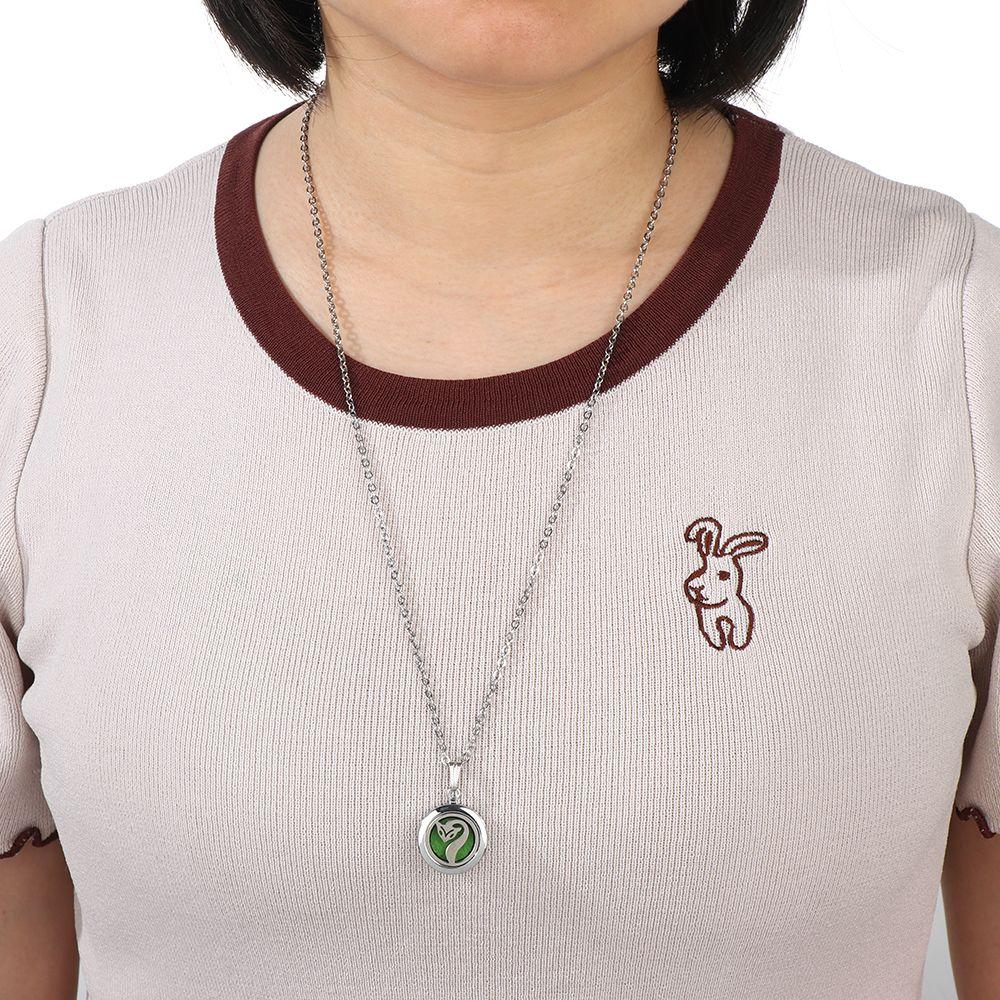 Кулон из нержавеющей стали для ароматерапии, подвески с ароматом, диффузор эфирного масла, ожерелье, ароматный медальон