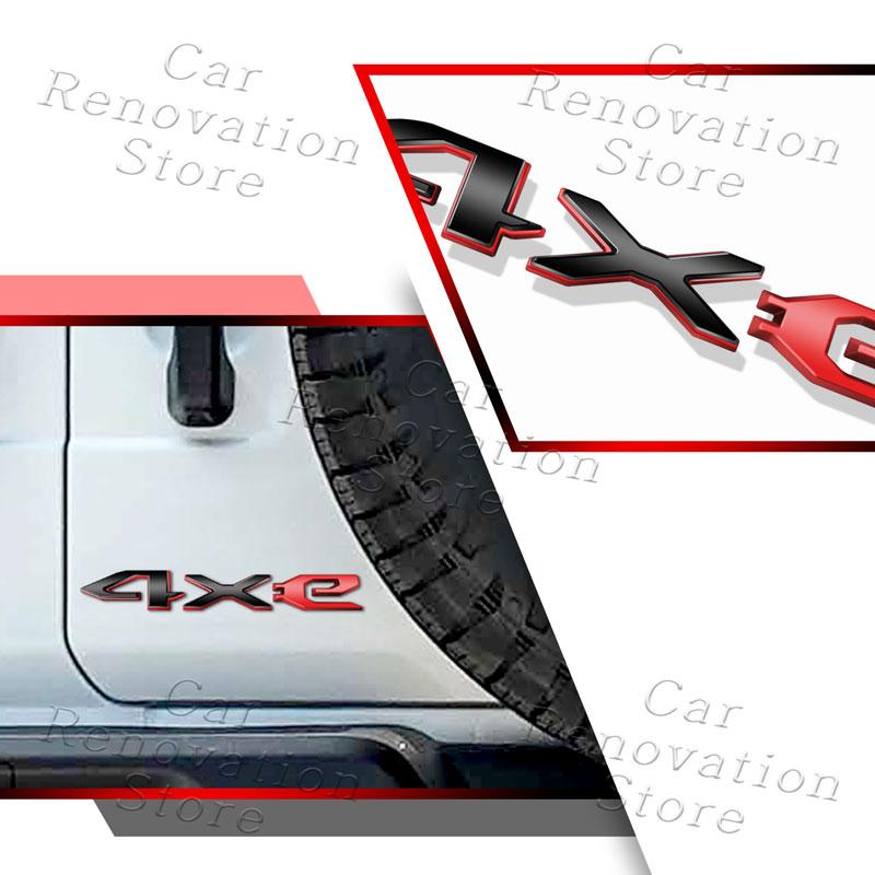 3D ABS Plastic Car Styling Tailgate Emblem Rear Boot Trunk Badge Sticker For Jeep 4xe Logo Grand Cherokee Wrangler Compass Decor po1