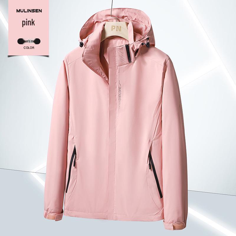 Унисекс 6266 Водонепроницаемая ветровка с капюшоном — легкая, однослойная для активного отдыха