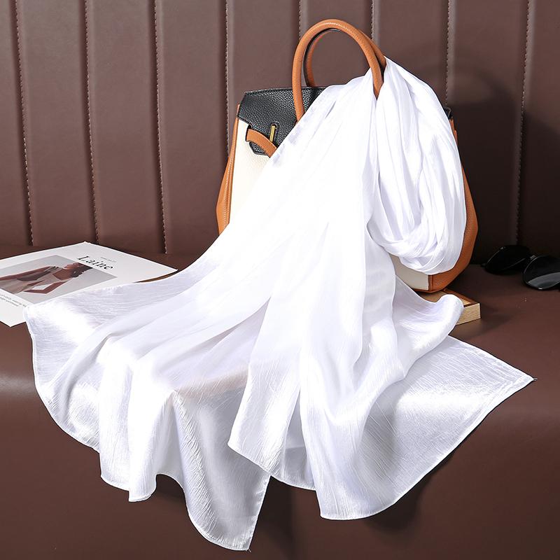 Большой размер шелковистый шарф с пятнами для женщин, простой платок, роскошный хиджаб, длинная бандана, вечернее платье, шали и накидки