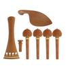 Violin Spare Jujube Wood Violin Fitting 4/4 with Violin Chinrest  Tailpieces Pegs End