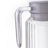 2Pcs Fridge Glass Water Jug with Lid Food Grade Spill-Free Spout Design Transparent Coffee Milk Juice Pitcher Jug