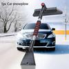 1Pc Multifunctional Winter Car Cleaner Extendable Snow Shovel Ice Scraper Brush Detachable Windshield Too