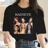KATSEYE Футболка Модные Футболки с Принтом Летняя Горячая Распродажа Графическая Футболка Свободная Удобная Одежда Унисекс Мужчины Женщины Хлопковые Топы Футболка
