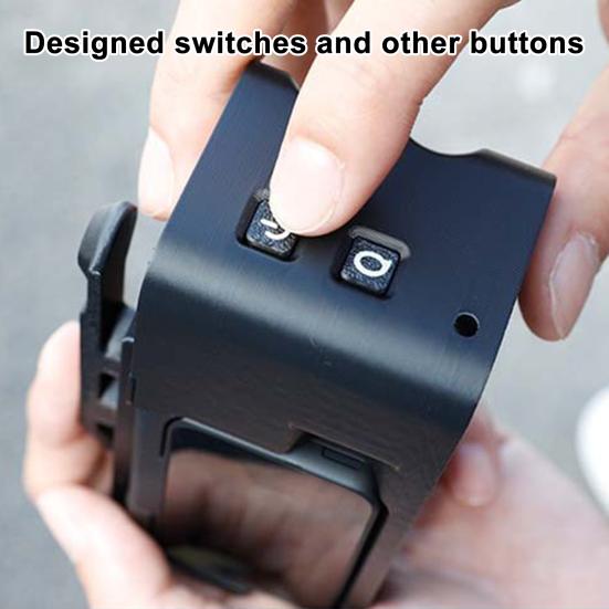 Action Camera Grip Holder for Insta360 Go Ultra Camera Cage Quick Release Mount Holder with Shutter Button Lanyard Action Camera Accessories