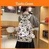 Cartoon Casual Printed Nylon Backpack With Padded Shoulder Straps For Daily Use