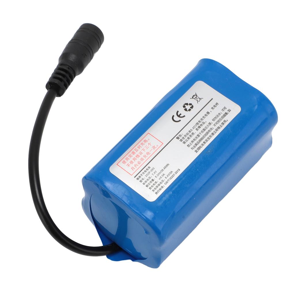 Аккумулятор для радиоуправляемой лодки, 5200 мАч, большая емкость, аккумулятор 7,4 В для радиоуправляемой гоночной лодки, замена аккумулятора для лодок серии RC