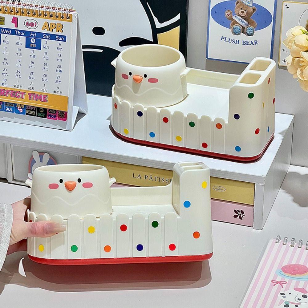 Multifunctional Pen Holder Multiple Compartments Pen Storage Box Desktop Organizer Desktop Use