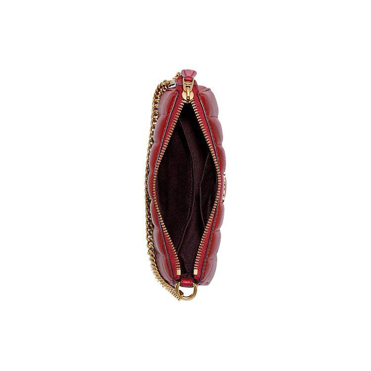 Coach X Jennifer Коллаборация Nolita 19 Однотонная Сумка на плечо с молнией и цепочкой Кожаная Стеганая Сумка-клатч Маленькие Женские сумки Красный C6512-IMPX1