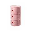 Nordic Modern Minimalist White Round Small Bedside Table - Creative Mini Simple Plastic Side Cabinet