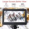 HAYEAR 26MP 7 Inch Screen Digital Microscope Camera Set with Microphone Arm Stand and 150x Suitable for Scientific Jewelry PCB Lens, Education,