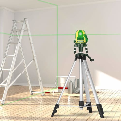 Firecore F1500H Elevator Tripod for Laser Levels, 1500mm, Large Aluminum Tripod for Lasers, Ground Plane Projection Type, Height 56cm-150cm, Weight Ca