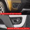 For Ford Ranger Wildtrak  2024 Car Accessories Carbon Fiber Front Bumper Fog Lamp Light Cover Trim Auto Parts Stickers 2Pcs