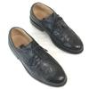 Сделано во Франции BALLY Кожаные туфли Goodyear Welt с крылышками Размер 5 24,0 см Черные деловые туфли(ИСПОЛЬЗОВАЛ)