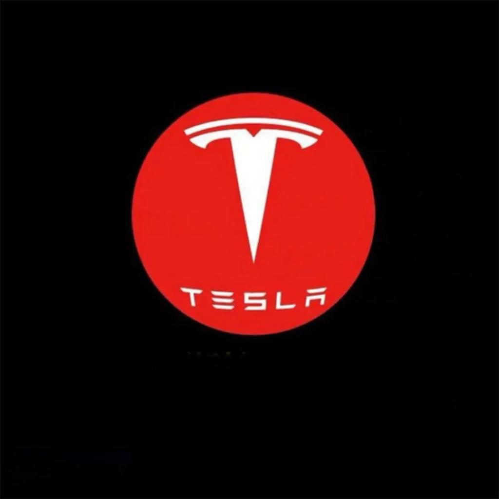 2/4pcs Car Door LED Logo Projector lights HD Welcome Light 3D Laser Ghost Shadow Light for Tesla Model Y 3 S X car Accessory