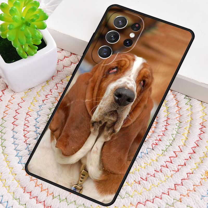 Чехол для телефона щенок бассет-хаунда для Samsung Galaxy note 10 pro S26 Ultra S23 S24 FE S25 S21 S22 PLUS ударопрочный