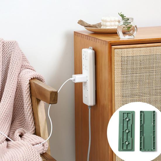 Practical Trace-less Organization ABS No Drilling Socket Organizers Home Supply Socket Racks