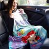 1pc, Disney The Little Mermaid Ariel & Flounder Throw Blanket Soft Coverlet for Bed, Couch, Travel, Camping, Car, Beach, Office Nap