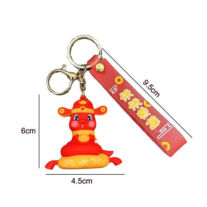 Творческий весенний фестиваль змея счастливый брелок год кулон китайский стиль змея брелок рюкзак украшения аксессуары подарок