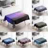 Starry Universe Tablecloth Camping Party  Anti-Stain Waterproof Rectangular Kitchen Dining Table Home Decor