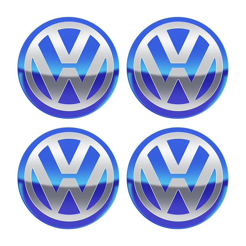 2026 Горячий Для Volkswagen VW 60 мм 4 шт. Наклейка на центральный колпачок колеса автомобиля для VOLKSWAGEN Golf 5 6 7 Polo Passat Tiguan Bettle Bora Touareg