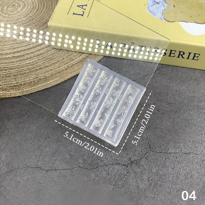 3D Nail Mold Ice Flower Bread Jellyfish Fox Eyeball Stamping Stencils Uv Gel Polish Art Mould Silicone Carving Tool Diy Design