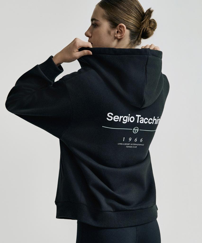 Толстовка Sergio Tacchini U Daily с молнией и флисовой подкладкой (черный)