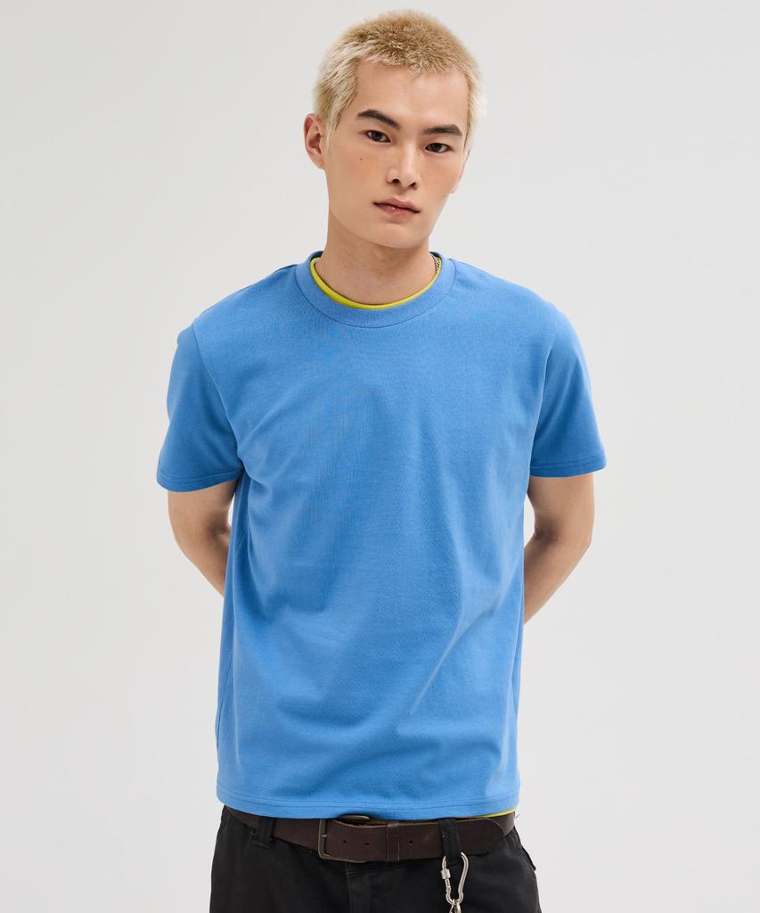 LEIRE 90S Vintage Fit Washed T-Shirt [Blue]