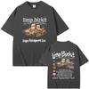 90s Rock Band Limp Bizkit Anger Management Tour T Shirts Summer Men Women Casual Cotton Streetwear Unisex High Quality Tshirt