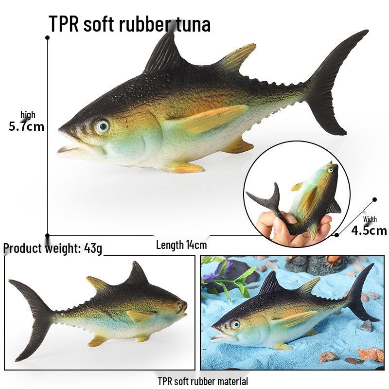 Детский набор моделей морских животных для снятия стресса: Рыба-фугу, Осьминог, Краб, Акула, Дунклеостей