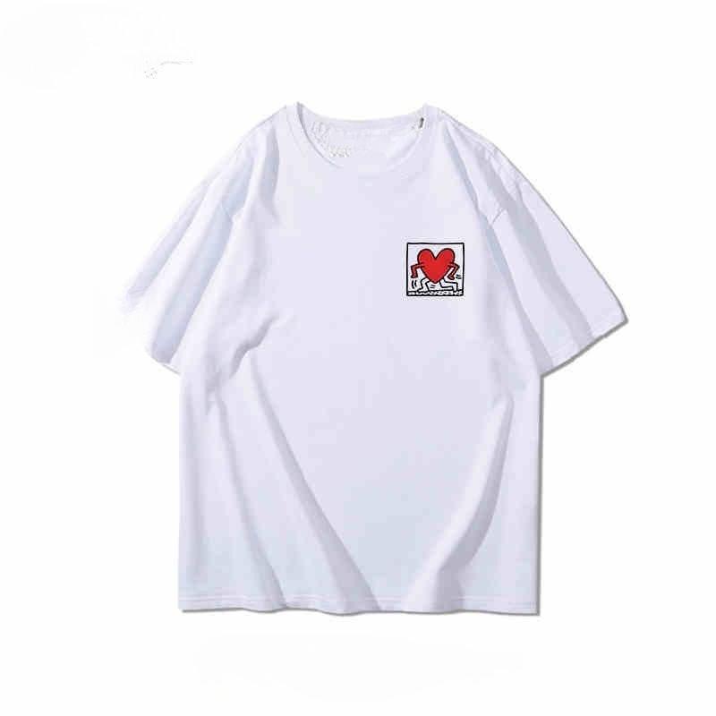 GD Surrounding The Same Short-sleeved T-shirt Boys and Girls Students Teenagers Summer Pure Cotton Loose Casual T-shirt