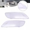 2PCS Front Headlight Glass Clear Cover 4L0941029 4L0941030 For Q7 2006-2015