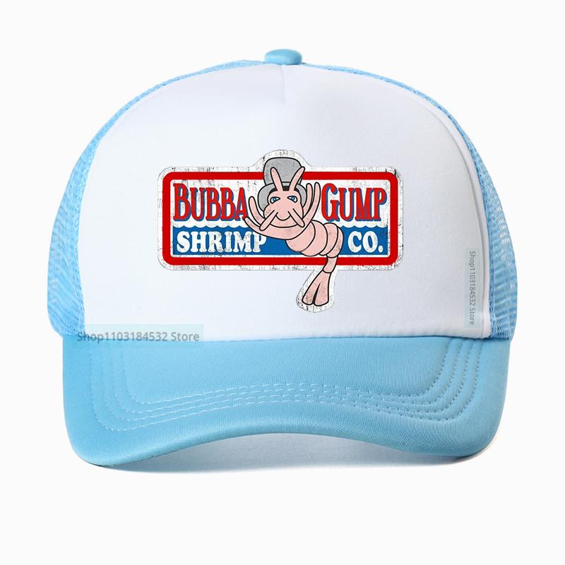 Bubba Gump Shrimp Co Лес Галлам Принт Сетчатая Дышащая Бейсболка летняя прохладная Тракер