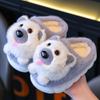 Новое поступление обнимашки пушистые щенки слайды для девочек домашние тапочки мультфильм мулы детские тапочки с изображением животных милые собачки малыши тапочки для мальчиков