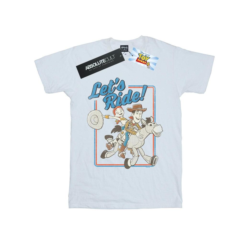 Disney Womens/Ladies Toy Story 4 Let´s Ride Cotton Boyfriend T-Shirt