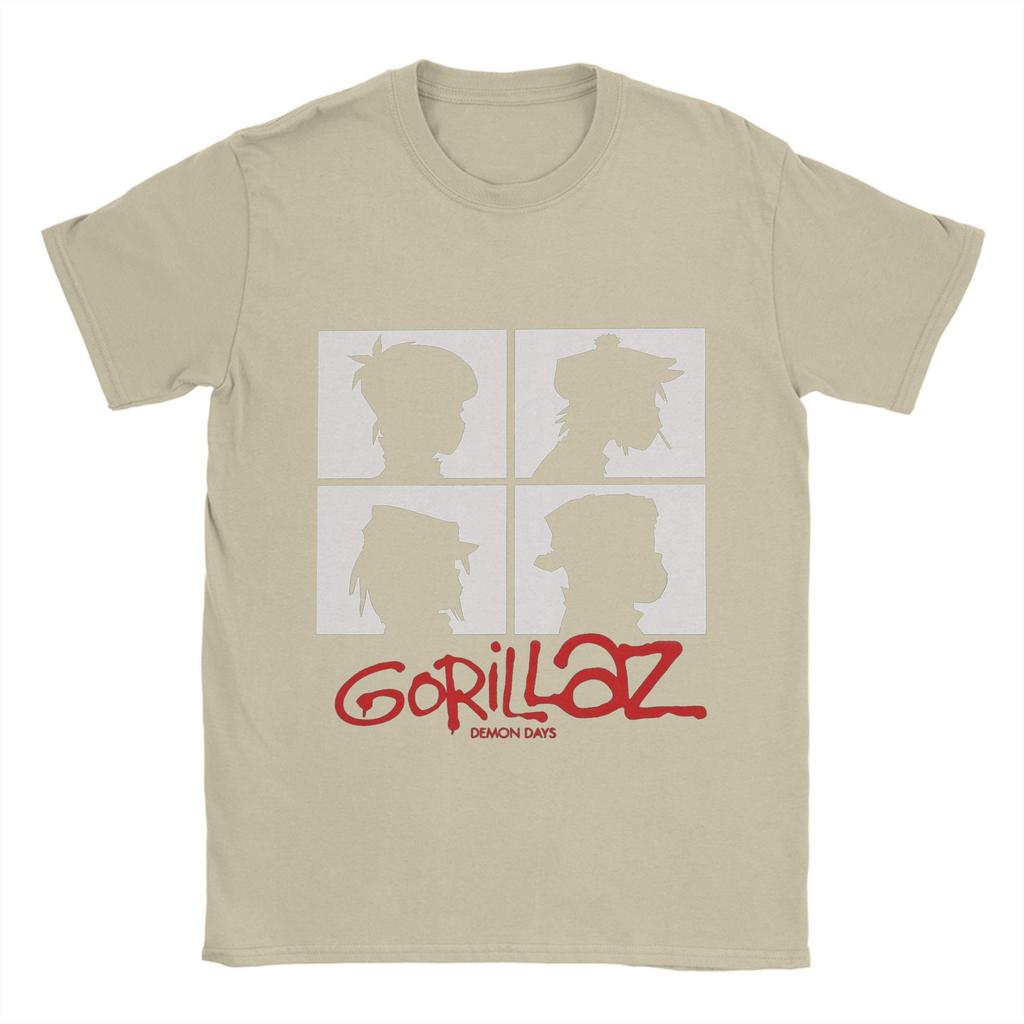 Футболка Харадзюку Летняя Gorillazs Панк-рок Хип-хоп Футболки Хлопковая футболка для мужчин Классическая Большой размер 6XL Топы с коротким рукавом