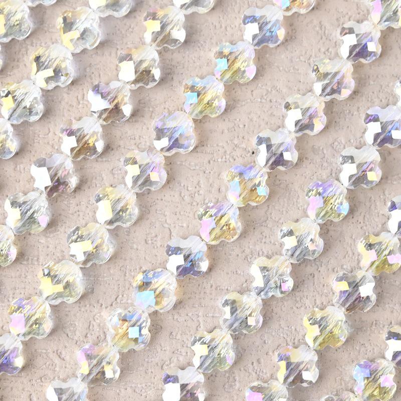 Гальванизированный четырехлистный клевер шерпа бисерные аксессуары для изготовления ожерелий своими руками