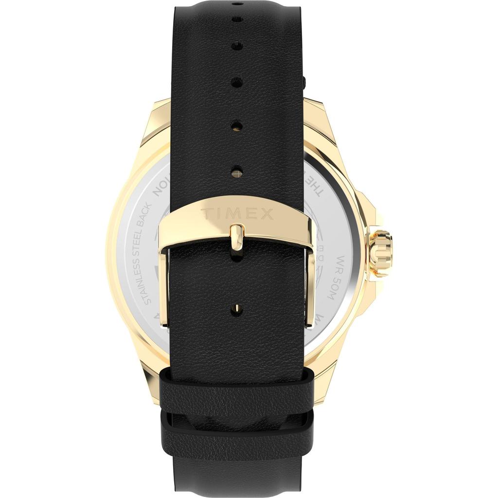 Watch Essex Ave Silver Dial Brass Mineral Glass Quartz Watch Brand TW2W43200 Black [TIMEX] Men's [Item]