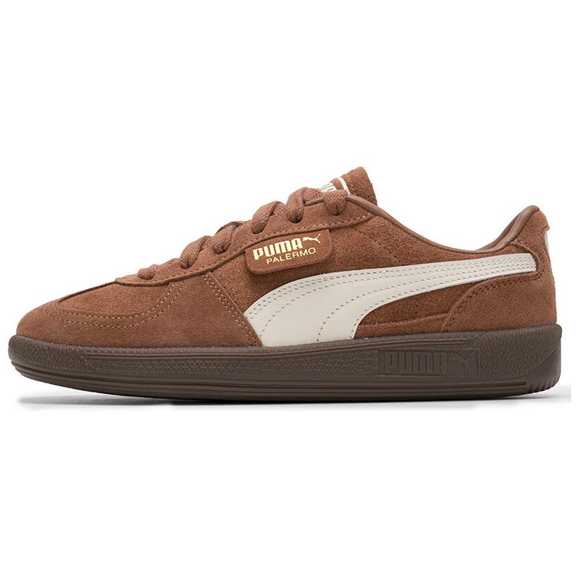 Puma Palermo Comfortable Versatile Low-Top Sneakers Unisex Sneakers Brown 396463-56
