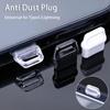 1/10Pcs Charge Port Cover Plugs Stopper Mobile Phone Pendant Protection Cap New Anti Dust Plug