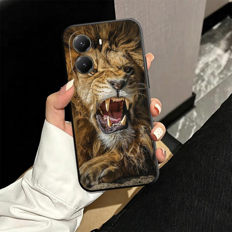 Мягкий чехол для телефона с изображением льва, мужчины, короля для Xiaomi Poco X5 X6 X7 X8 Pro Max X3 F7 F8 Ultra M8 M7 M6 M5 Redmi 15 15C 14C 13C 12C X4 F6