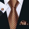 Barry.Wang Formal Mens Paisley Silk Tie Set Mens Necktie Pocket Square Cufflinks Wedding