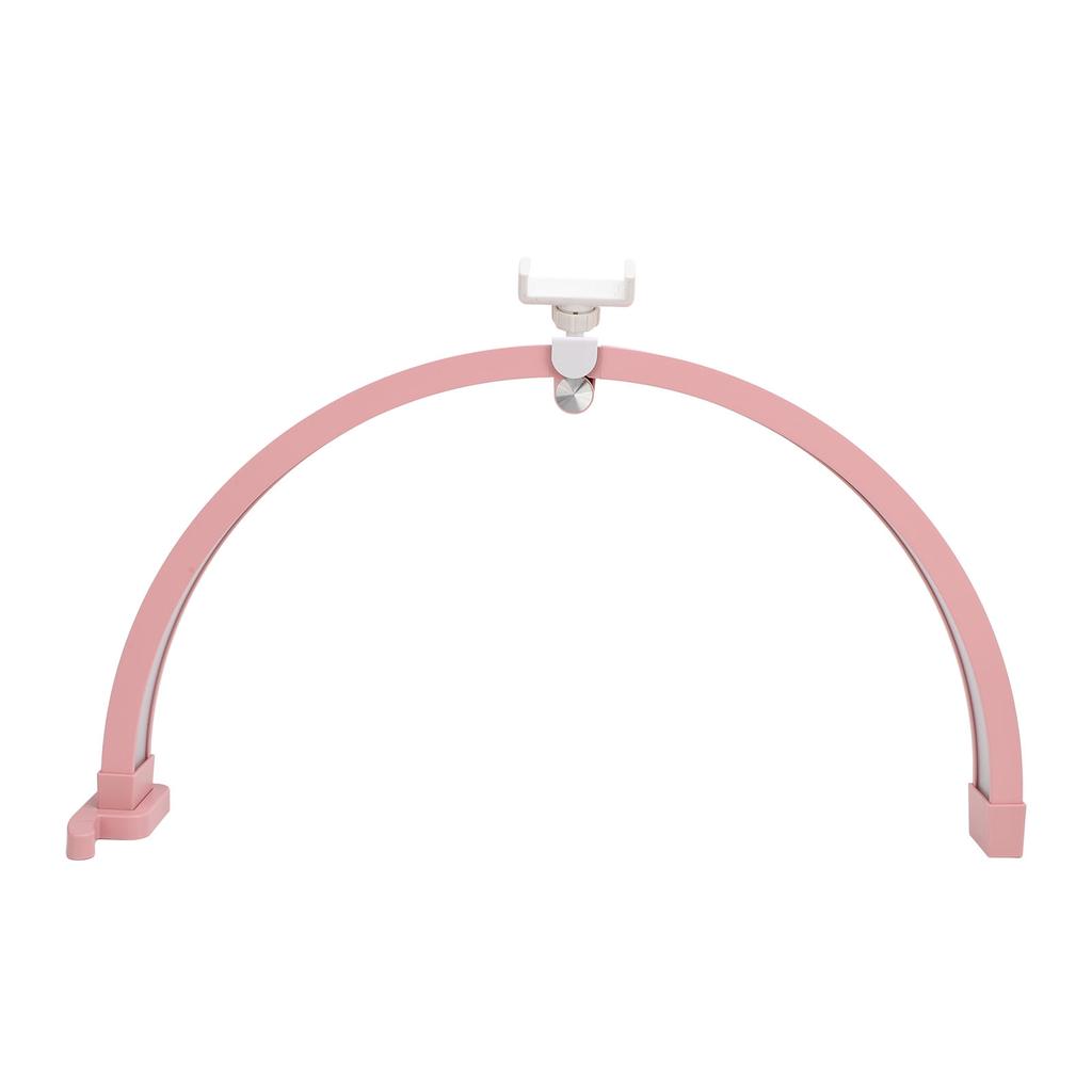 Half Moon Light for Nail 22 Inch 20W 1500LM 3200 To 5600K Foldable Half Moon Desk Lamp with Phone