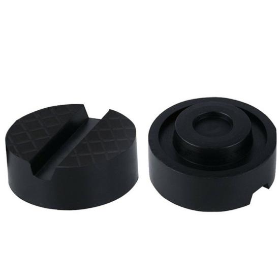 Rail Floor Anti-Slip Slotted Frame Auto Car Jack Rubber Disk Pad for Pinch