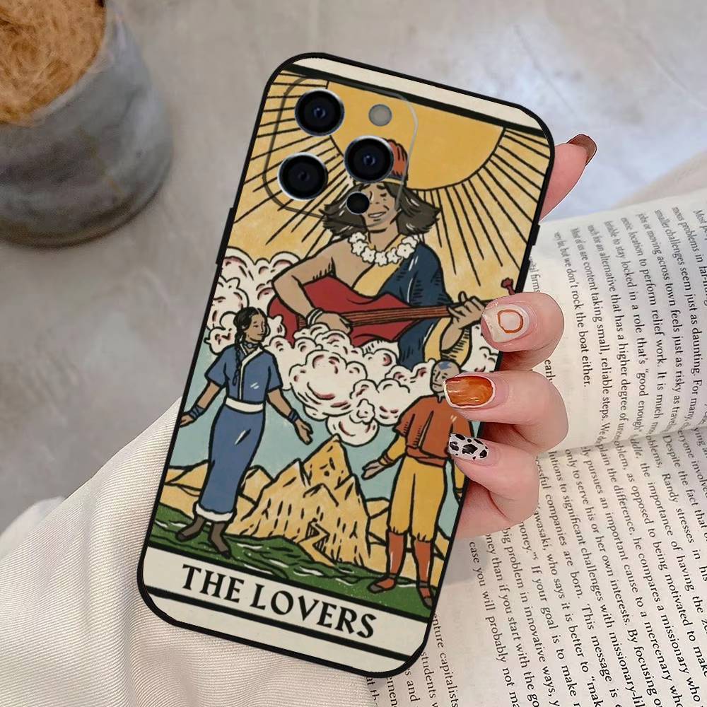 Чехол для телефона Tarot Аватар для iPhone 17, 16, 15, 14, 13, 12, 11 Plus, Pro Max, Другие Мягкий Черный Чехол