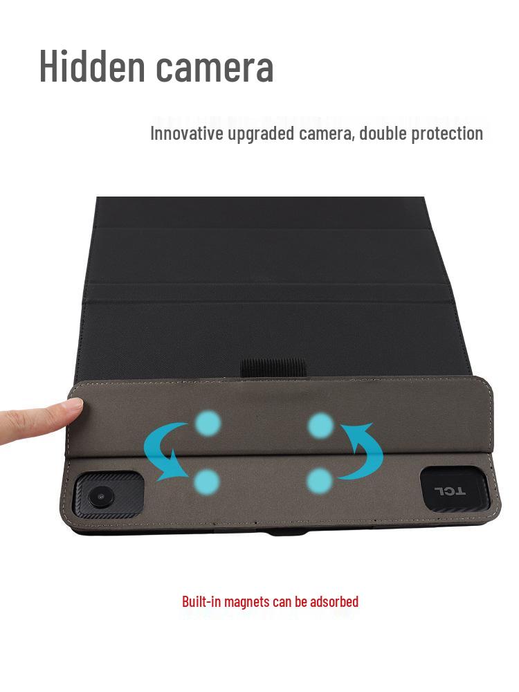 Чехол из искусственной кожи для планшета Blackview Tab16 Pro 11" с держателем для руки