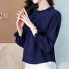 Shirts for Women Autumn Winter Thickened Pullover Warm Round-veck Stretchy Long Sleeve Oversize Jumper Tops