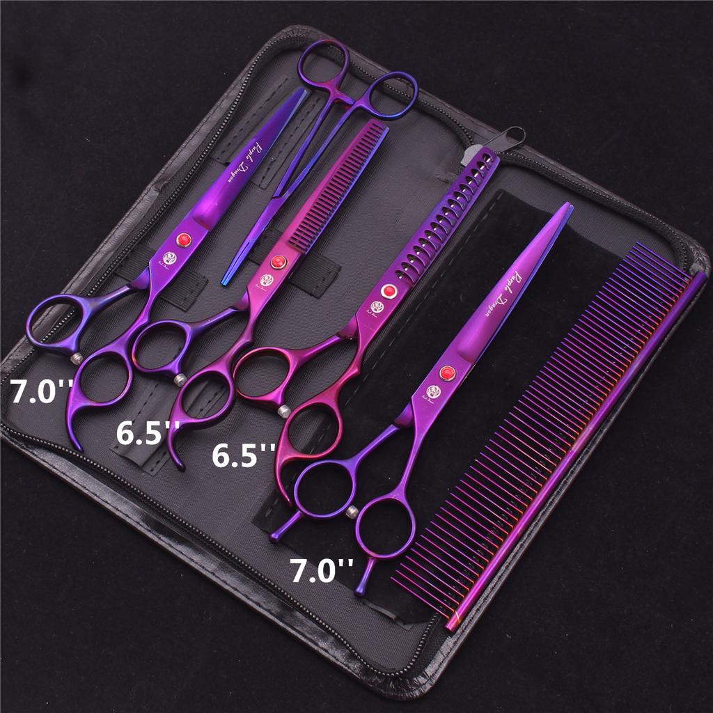 7.0'' 8.0'' ножницы для ухода за домашними животными филировочные ножницы профессиональные изогнутые ножницы для кошек и собак расческа для стрижки волос Z3005